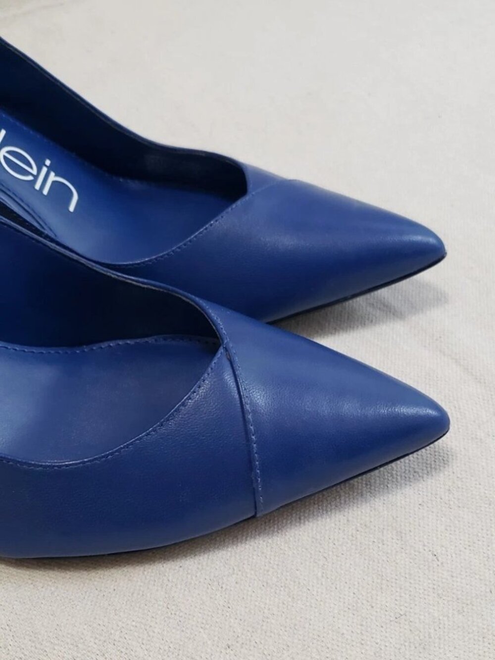 Calvin Klein Shoes Womens Size 8.5 Blue Gwenith Slingback Pointed Toe Heels - Picture 4 of 9